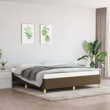  Okvir za krevet s oprugom tamnosmeđi 160x200 cm od tkanine | shoptok.hr