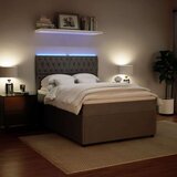  Krevet s oprugama i madracem svjetlosivi 140x190 cm baršunasti | shoptok.hr
