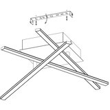 Eglo lasana 1 stropna/1, led, 18w, prom 500, alu/krom bijela | shoptok.hr