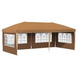vidaXL Zložljivi šotor za zabave 575 x 289 x 245 cm Bež, (5000219004) | Shoptok.si