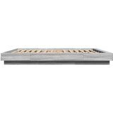  Okvir za krevet s LED svjetlima boja hrasta 150 x 200 cm drveni | shoptok.hr