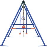  Set vanjskih ljuljački Šareni Čelik i PE - Crvena Hanging sjedište + trapez + ljestve + ljuljačka | shoptok.hr