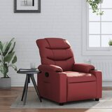 Maison Chic Naslanjač - Relax naslanjač vinsko rdeče umetno usnje, (22040204) | Shoptok.si