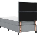  Vzmetni okvir z vzmetnico svetlo siva enojna tkanina, (22081893) | Shoptok.si