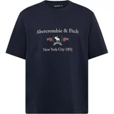 Abercrombie & Fitch Majica 'HERITAGE' marine / zelena / vinsko rdeča / bela