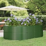  Povišena vrtna gredica od čelika 212x140x68 cm zelena | shoptok.hr