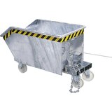 eurokraft pro Komplet koles za prekucno posodo in zabojnik s preklopnim dnom, 2 vrtljivi in 2 fiksni kolesi, nosilnost 450 kg/kolo | Shoptok.si