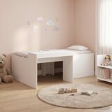  za djecu s visokim okvirom i stolom Bijela 90 x 200 cm - Bijela 90 x 200 cm Cijene