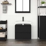 Kupaonski ormarić za umivaonik s ladicama 90x34,5x60 cm Crna | shoptok.hr