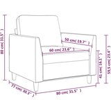 vidaXL Fotelj črn 60 cm umetno usnje | Shoptok.si