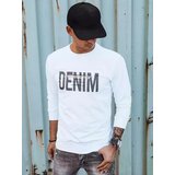 DStreet Bluza męska z nadrukiem biała | Shoptok.si