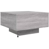  Stolić za kavu s LED svjetlima siva boja hrasta 55x55x31 cm | shoptok.hr