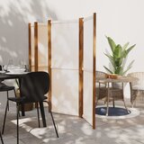 vidaXL Sobna pregrada sa 6 panela krem bijela 420 x 180 cm | shoptok.hr