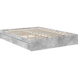  Postelja s shranjevanjem z vzglavjem Betonsko siva 150 x 200 cm, (5000106995) | Shoptok.si