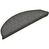  Prostirke za stepenice 15 kom 56x17x3 cm tamno sive poluokrugle | shoptok.hr