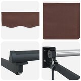 Tenda na ručno uvlačenje smeđa 400 x 300 cm | shoptok.hr