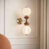  LED zidna lampa FLORES 2xLED/5W/230V zlatna/braon | Eponuda.com
