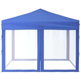  Zložljiv vrtni šotor s stranicami moder 3x3 m, (20702459) | Shoptok.si