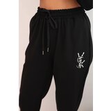 Kesi Włoski Women's set with viscose, decorated and elastic trousers black | ePonuda.com