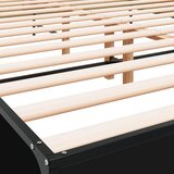  Okvir kreveta crni 120 x 200 cm od konstruiranog drvo i metal | shoptok.hr