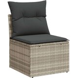 vidaXL 6-dijelni set vrtnih sofa od poliratana s jastucima svjetlosivi | shoptok.hr