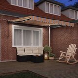 vidaXL Avtomatska zložljiva tenda z LED večbarvnimi črtami 300x250 cm | Shoptok.si
