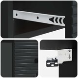  Stenski nočni omarici s predalom 2 pcs Črna 34,5 x 33 x 20 cm, (5000209683) | Shoptok.si
