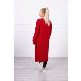 Kesi Sweater with bubbles on the sleeve red | Shoptok.si