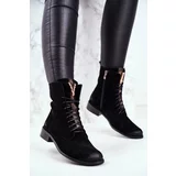 Kesi Women's ankle boots leather black Nicole 2593