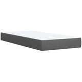 Krevet s oprugama i madracem tamnosivi 100 x 200 cm od tkanine | shoptok.hr