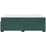  Posteljni okvir z vzmetnico Temno zelena 160 x 200 cm Žamet | Shoptok.si