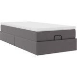  Otomanski okvir kreveta s madracem sivi 80x200cm umjetna koža | shoptok.hr