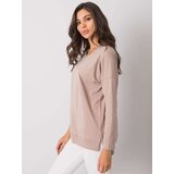 RUE PARIS Blouse-RV-BZ-7193.13P-dark beige | Shoptok.si
