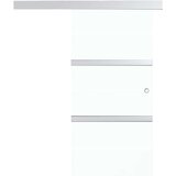 In Drsna vrata ESG steklo in aluminij 76x205 cm srebrna | Shoptok.si