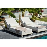 Hanah home pera beige garden sunlounger Cene