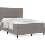  Krevet s oprugom s madracem Smeđa 140x190 cm Tkanina | shoptok.hr