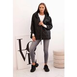 Kesi Włoski Women's quilted jacket with a hood black | Shoptok.si