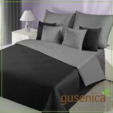  posteljina za bračni krevet crno-siva Cene