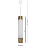  Luster na sajli Marble bela/mesing 1xGU10/8W/230V | Eponuda.com