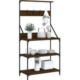  Pekarski stalak s kukama i 4 razine boja hrasta drveni | shoptok.hr