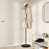  Stalak za kapute crni 177 cm od željeza obloženog prahom | shoptok.hr