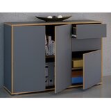 MID.YOU KOMODA, antracit, medeni hrast | Shoptok.si