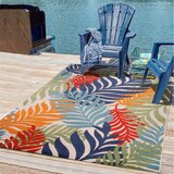 Lesnina XXXL PREPROGA ZA ZUNANJO UPORABO Floral 80/150 cm tkano večbarvno | Shoptok.si
