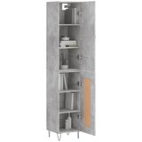  Visoka komoda siva betona 34,5x34x180 cm od konstruiranog drva | shoptok.hr