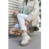 Kesi Suede Trapper Boots Tiered Light gray Dalles Cene