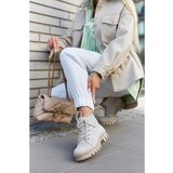 Kesi Suede Trapper Boots Tiered Light gray Dalles | shoptok.hr