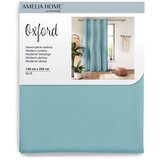 AmeliaHome Curtain OXFORD color blue style classic silver eyelets oxford 140x250 | shoptok.hr