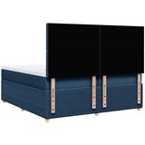  Krevet s oprugama i madracem plavi 200 x 200 cm od tkanine | shoptok.hr
