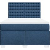  Krevet s oprugama i madracem plavi 140x200 cm od tkanine | shoptok.hr