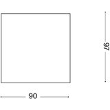 Ideal Lux - Spoljno spot svetlo TECHO 1xGU10/20W/230V 9x9 cm IP54 braon | Eponuda.com